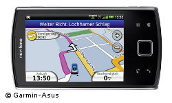 Wer nicht nur ein Handy, sondern auch ein vollwertiges Navi sucht, ist mit dem Garmin-Asus n&uuml;vifone A50 gut bedient