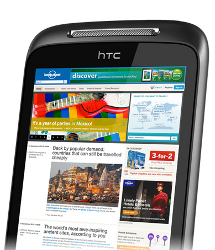 Paradediszpilin des HTC 7 Mozart ist das Surfen im Internet