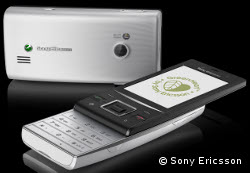Sony Ericsson Hazel hinten und liegend