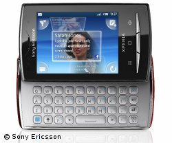 Im Android-Hauptmen&uuml; des Sony Ericsson Xperia X10 minipro ist das Widget f&uuml;r Facebook schon vorinstalliert