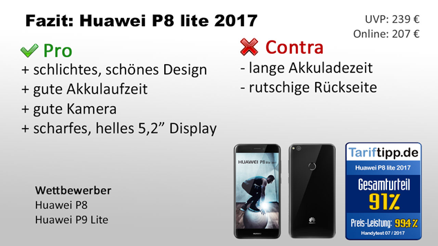 Fazit Huawei P8 lite 2017