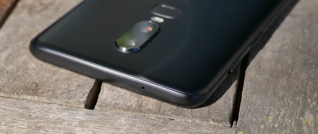 Die Oberseite des OnePlus 6
